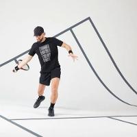 Camiseta Masculina de Tênis TTS Soft Preto Artengo - 5