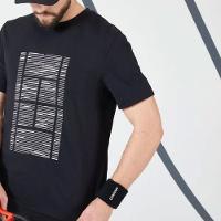 Camiseta Masculina de Tênis TTS Soft Preto Artengo - 7