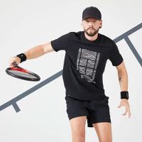 Camiseta Masculina de Tênis TTS Soft Preto Artengo - 11