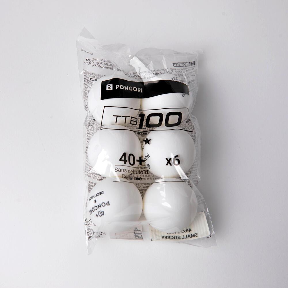 Bola de Ping Pong TTB 100 40+(Conjunto de 6) - 2