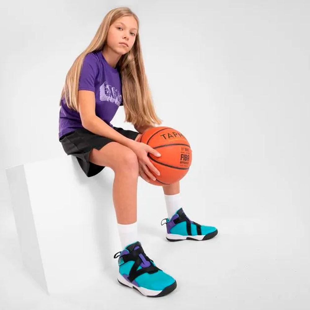 Shorts Infantil de Basquete SH500 Tarmak Preto - 4