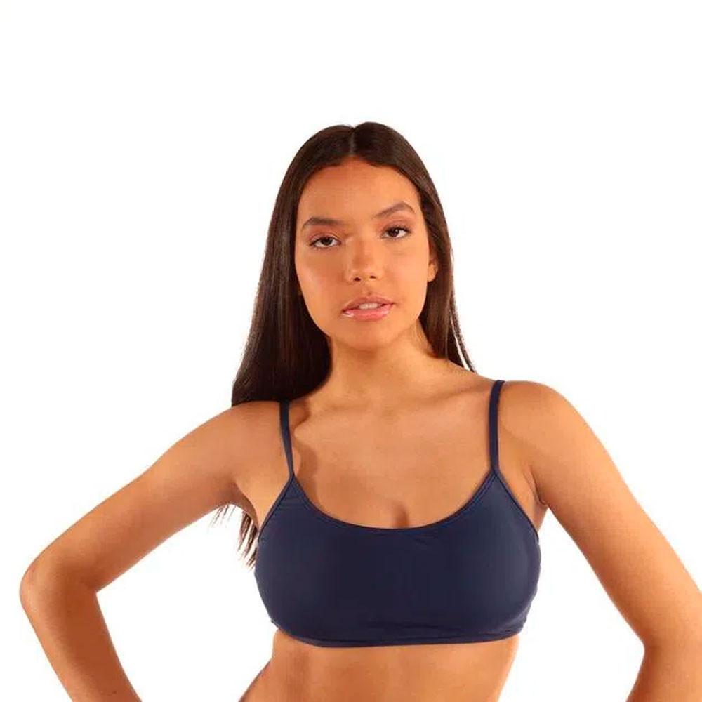 Biquini Sutiã Reto Teen De Surf Infantil marinho Olaian - 3