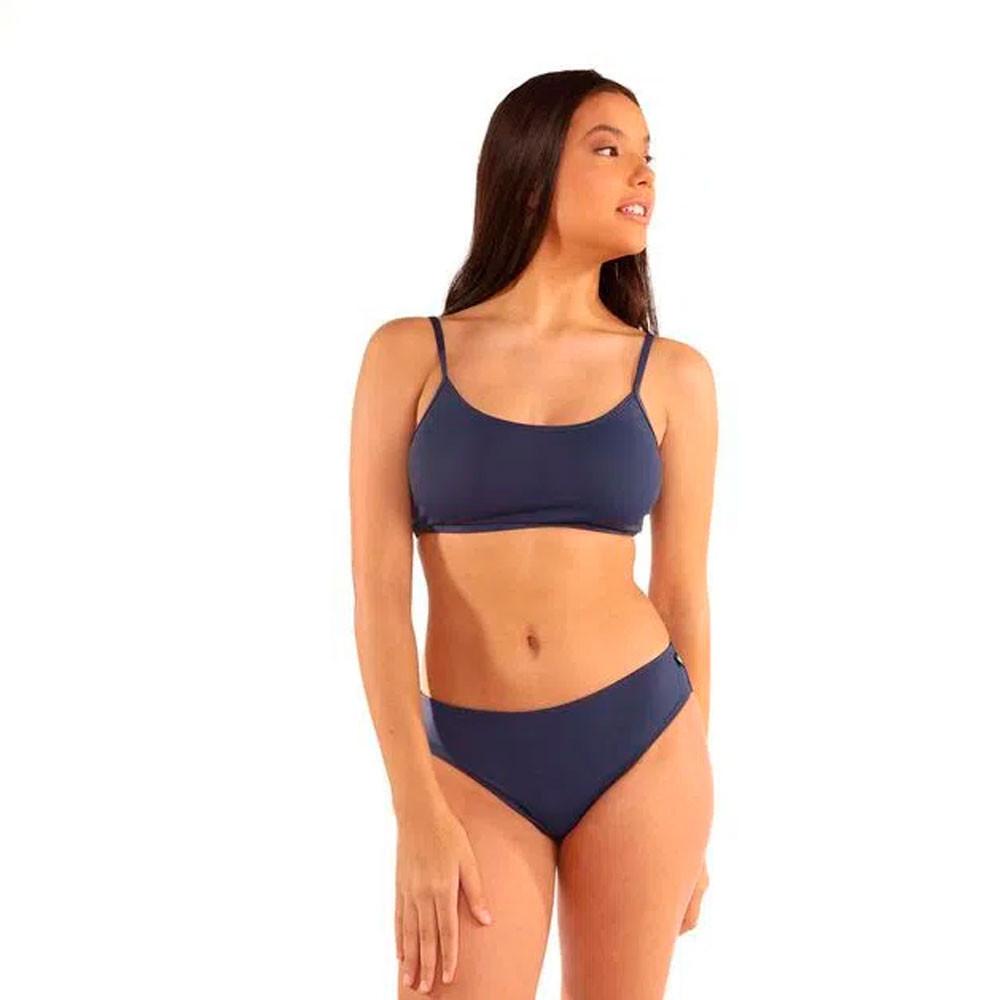 Biquini Sutiã Reto Teen De Surf Infantil marinho Olaian - 4