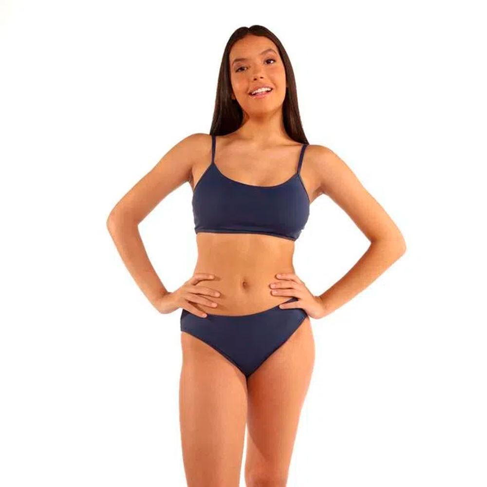 Biquini Sutiã Reto Teen De Surf Infantil marinho Olaian - 5