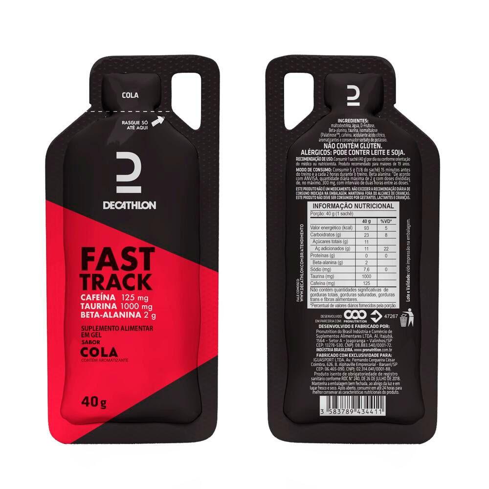 Kit 10 Unidades Energy Gel 40g Com cafeina cola Decathlon - 3