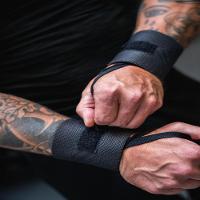 Proteções de Musculação Pulso Force Preta Domyos