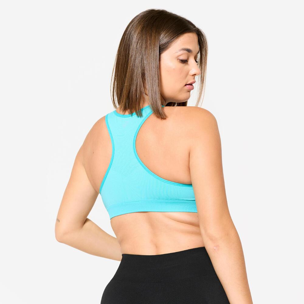 Top Feminino de Corrida First Turquesa Kalenji - 4