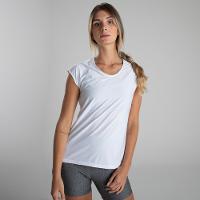 Camiseta feminina de Treino Respi 100 Branca Domyos - 5