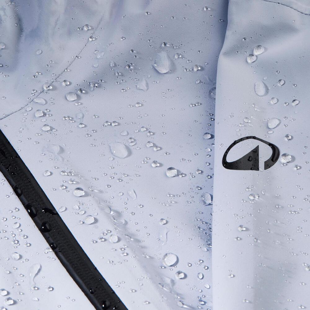 Jaqueta feminina Trilha 100 Impermeável Térmica Azul Quechua - 3