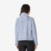 Jaqueta feminina Trilha 100 Impermeável Térmica Azul Quechua