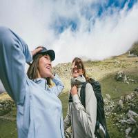 Jaqueta feminina Trilha 100 Impermeável Térmica Azul Quechua - 10