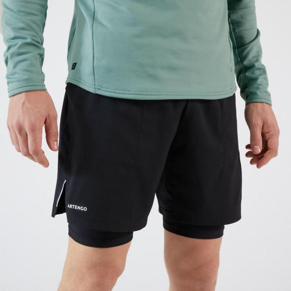 Shorts Masculino de Tennis 2 em 1 Kuikma Artengo - 2