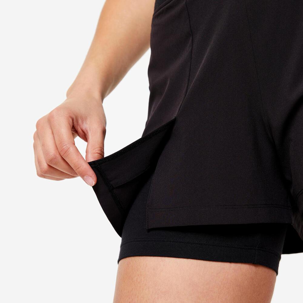 Shorts Feminino de Ginástica 2 em 1 500 Domyos - 6