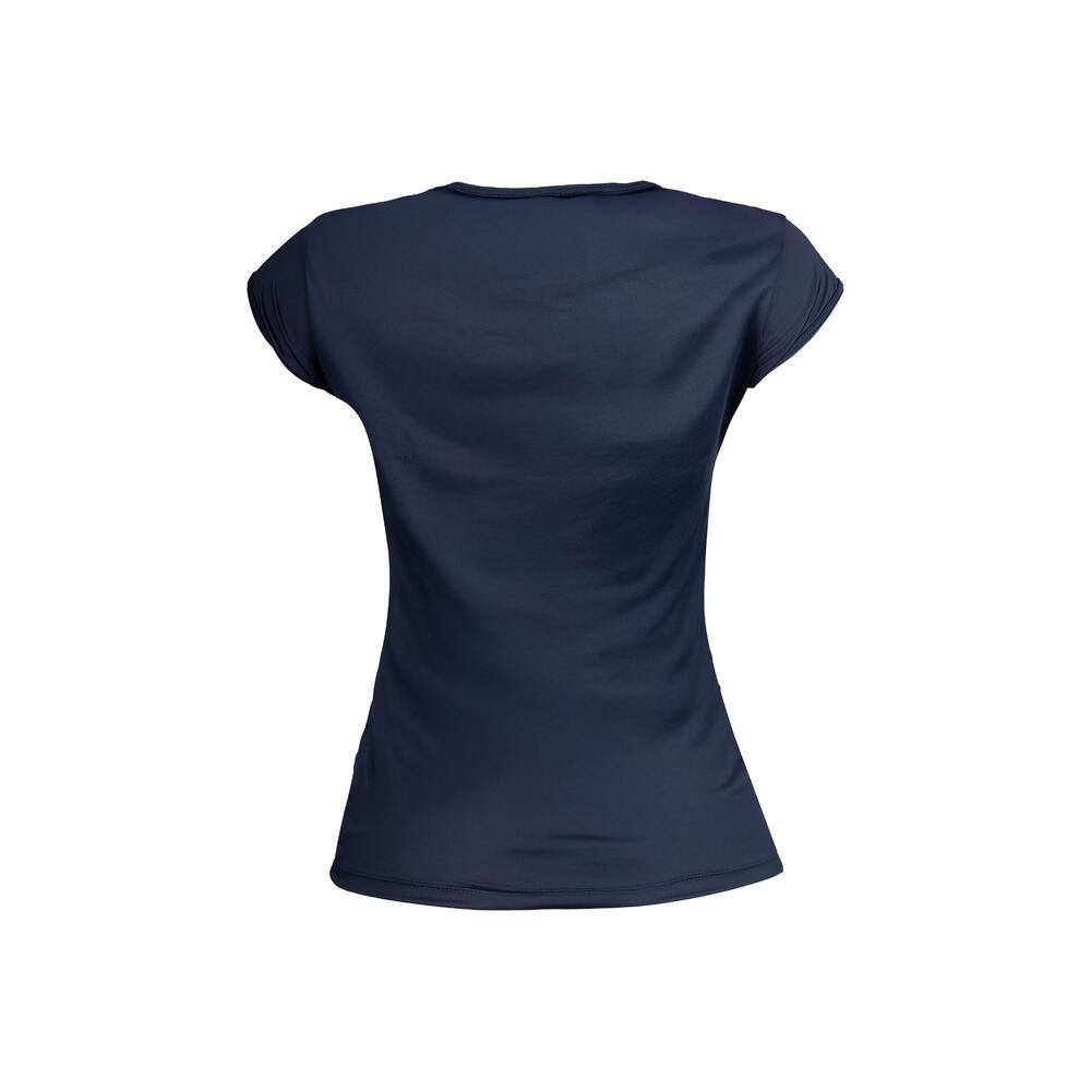 Camiseta Feminina de Treino Respi 100 Azul Domyos - 2