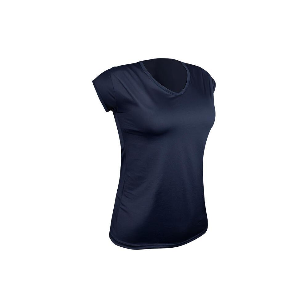 Camiseta Feminina de Treino Respi 100 Azul Domyos - 3