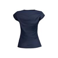 Camiseta Feminina de Treino Respi 100 Azul Domyos - 2