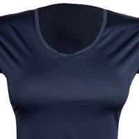 Camiseta Feminina de Treino Respi 100 Azul Domyos - 4
