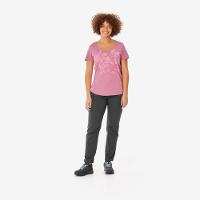 Camiseta Feminina de Caminhada NH500 Rosa Quechua - 3