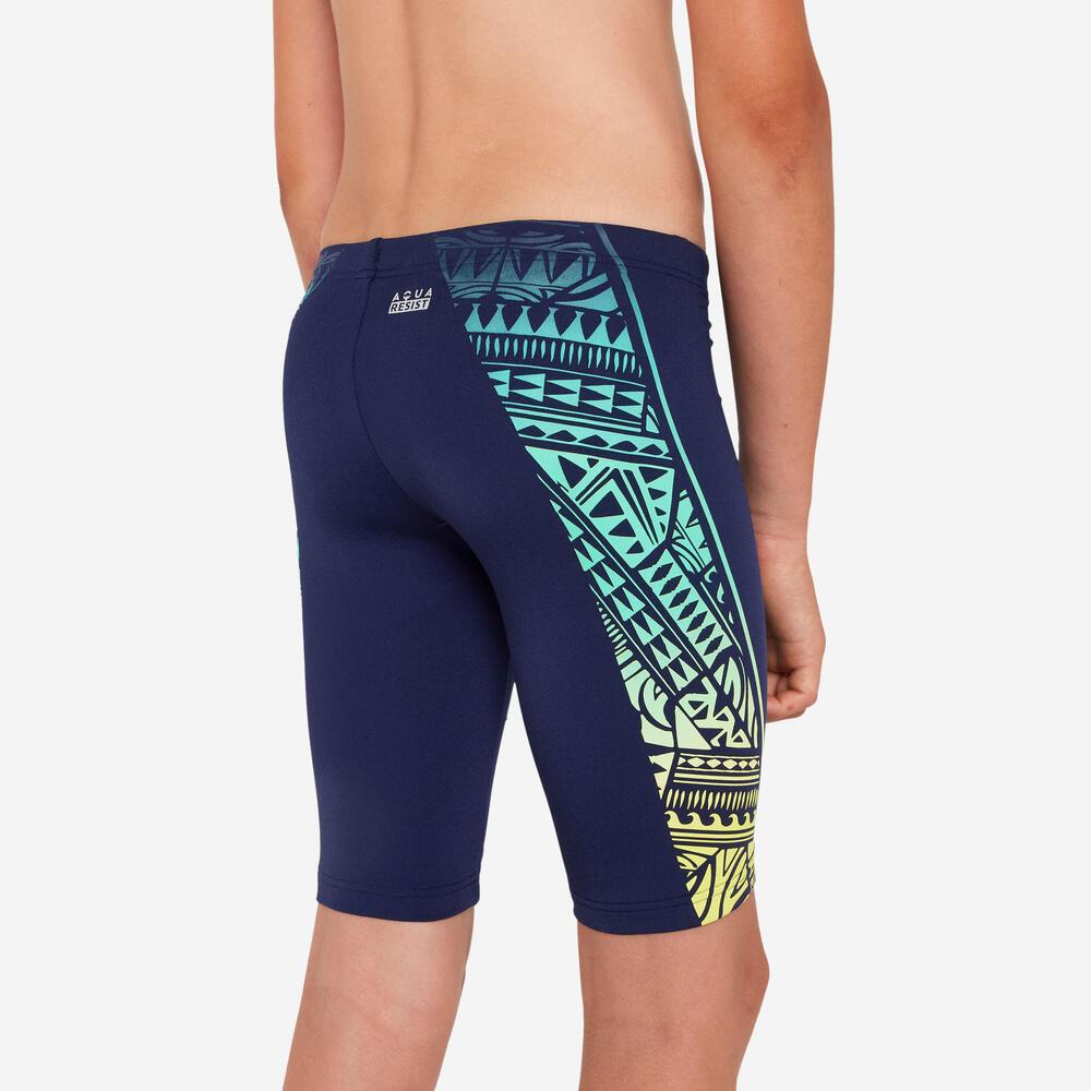 Sunga Infantil de Natação First 500 Azul Nabaiji - 4