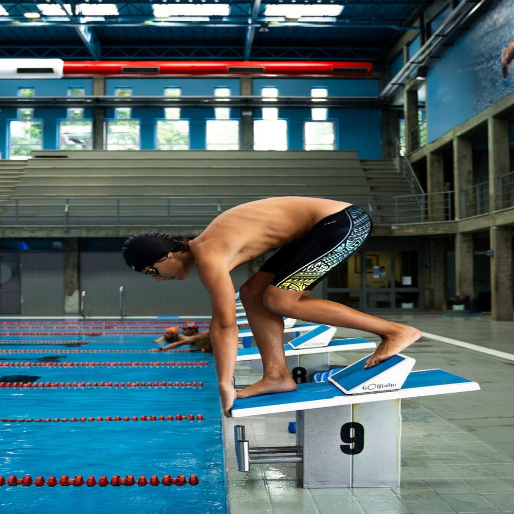 Sunga Infantil de Natação First 500 Azul Nabaiji - 5