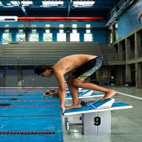 Sunga Infantil de Natação First 500 Azul Nabaiji - 5