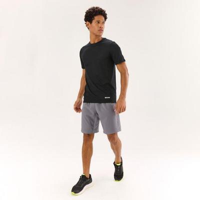 Camiseta Masculina de Corrida Respirável Dry Preta Kalenji