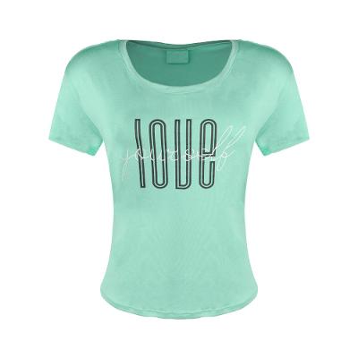 Camiseta Cropped Feminina de Treino 500 Domyos