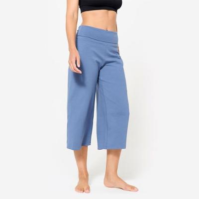Calça Feminina 7/8 com Cintura Alta de Yoga 500 Kimjaly