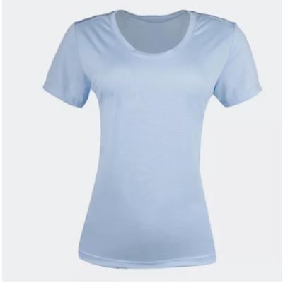 Camiseta Feminina de Corrida Run Dry Azul Kiprun