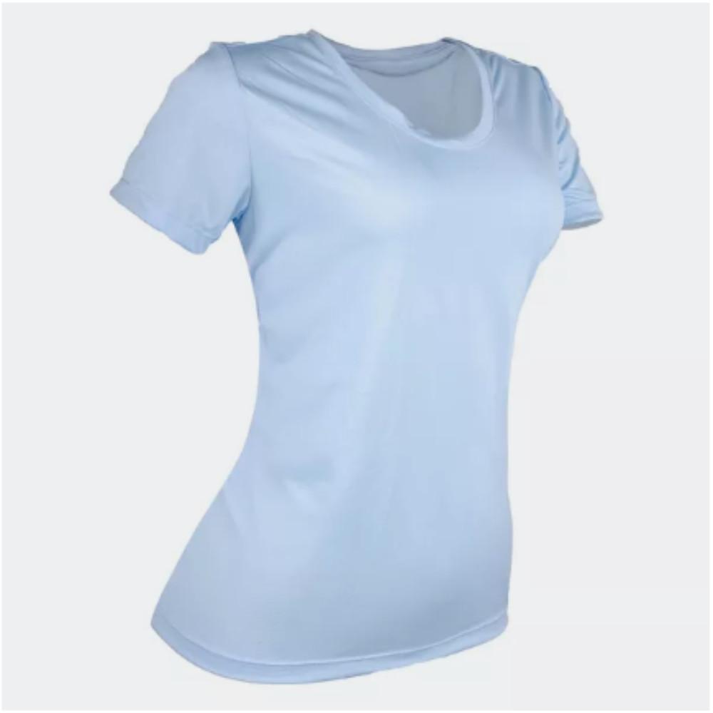 Camiseta Feminina de Corrida Run Dry Azul Kiprun - 2