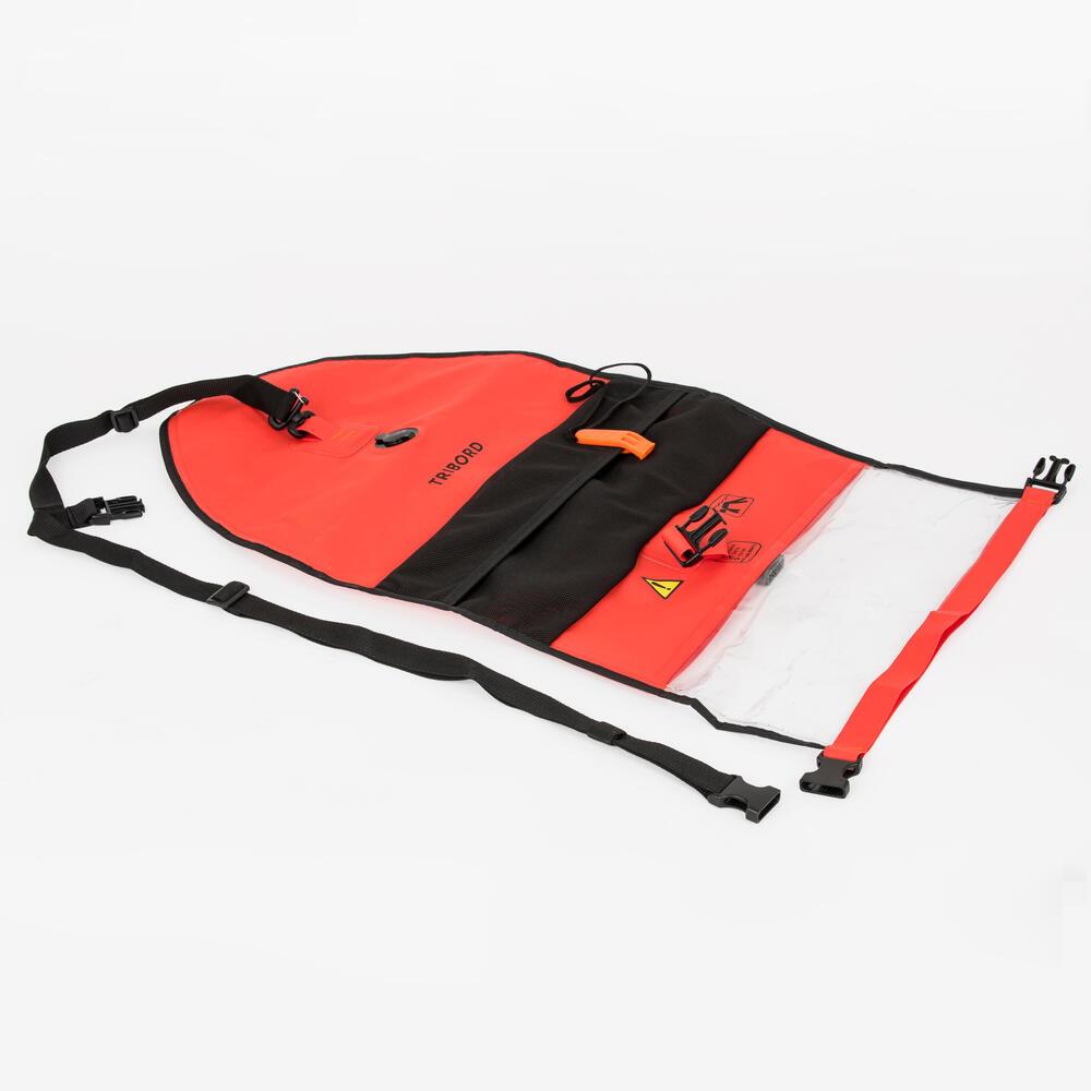 Boia de natação em águas abertas com compartimento interno e rede OWS500 Nabaiji - 8