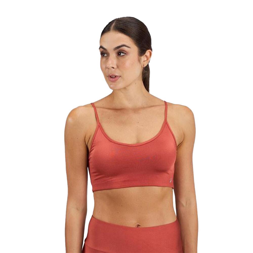 Top Feminino Metalizado de Treino com Alça Fina 120 Domyos - 1