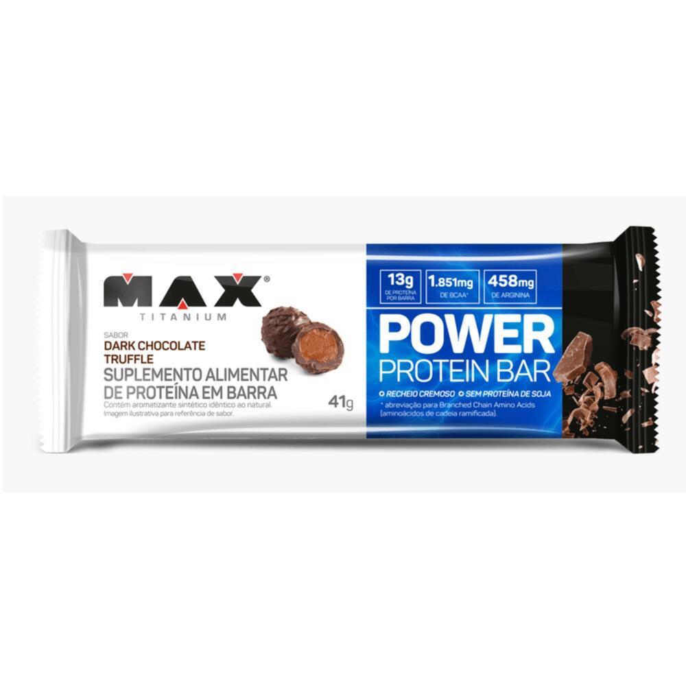 Barra de proteina Power Protein Bar 41G Cookies Max Titanium - 1