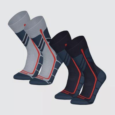 Meias infantis para trilha SH500 Mountain Mid Pacote com 2 pares