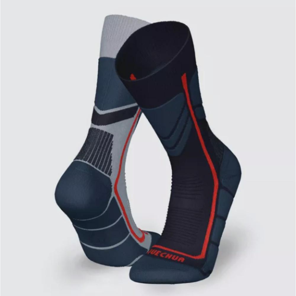 Meias infantis para trilha SH500 Mountain Mid Pacote com 2 pares - 4