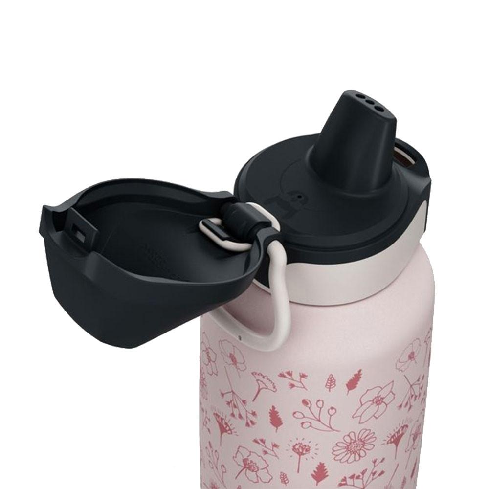 Garrafa de água infantil em aço inoxidável 0,6 L 500 com rolha instantânea para trilha Quechua - 6