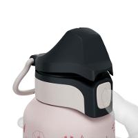 Garrafa de água infantil em aço inoxidável 0,6 L 500 com rolha instantânea para trilha Quechua