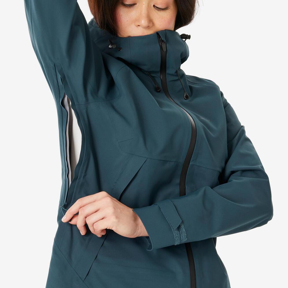 Jaqueta Feminina Trilha 500 Impermeável Azul Quechua - 7
