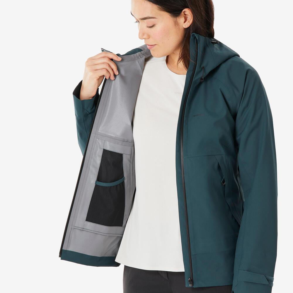 Jaqueta Feminina Trilha 500 Impermeável Azul Quechua - 10