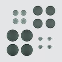 Conjunto de louças de plástico para 4 pessoas com 8 pratos, 4 tigelas e 4 copos Quechua - 3