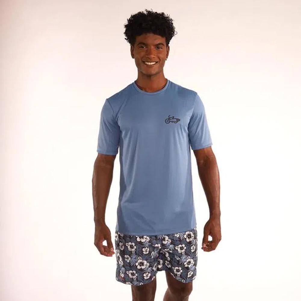 Camiseta Masculina de Surf com Proteção UV50+ - 1