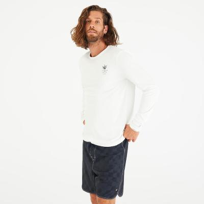 Camiseta masculina de proteção solar de surf Print ML Olaian