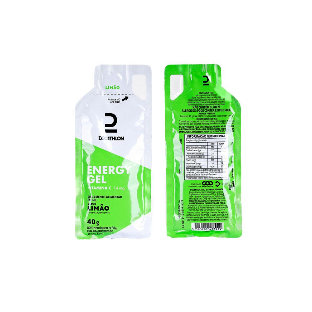 Kit 10 Unidades Energy Gel 40g Limão Decathlon - 2