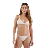 Top Biquíni de Surf Triângulo Viés 500 Tribord Bege - 5