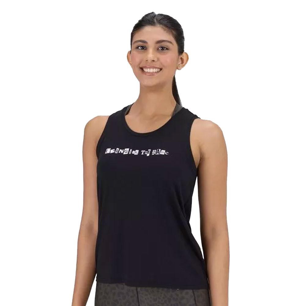 Regata Feminina de Treino Print 500 Domyos Preta - 2