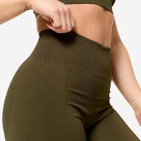 Legging Feminina de Treino Sem Costura Domyos Caqui - 3