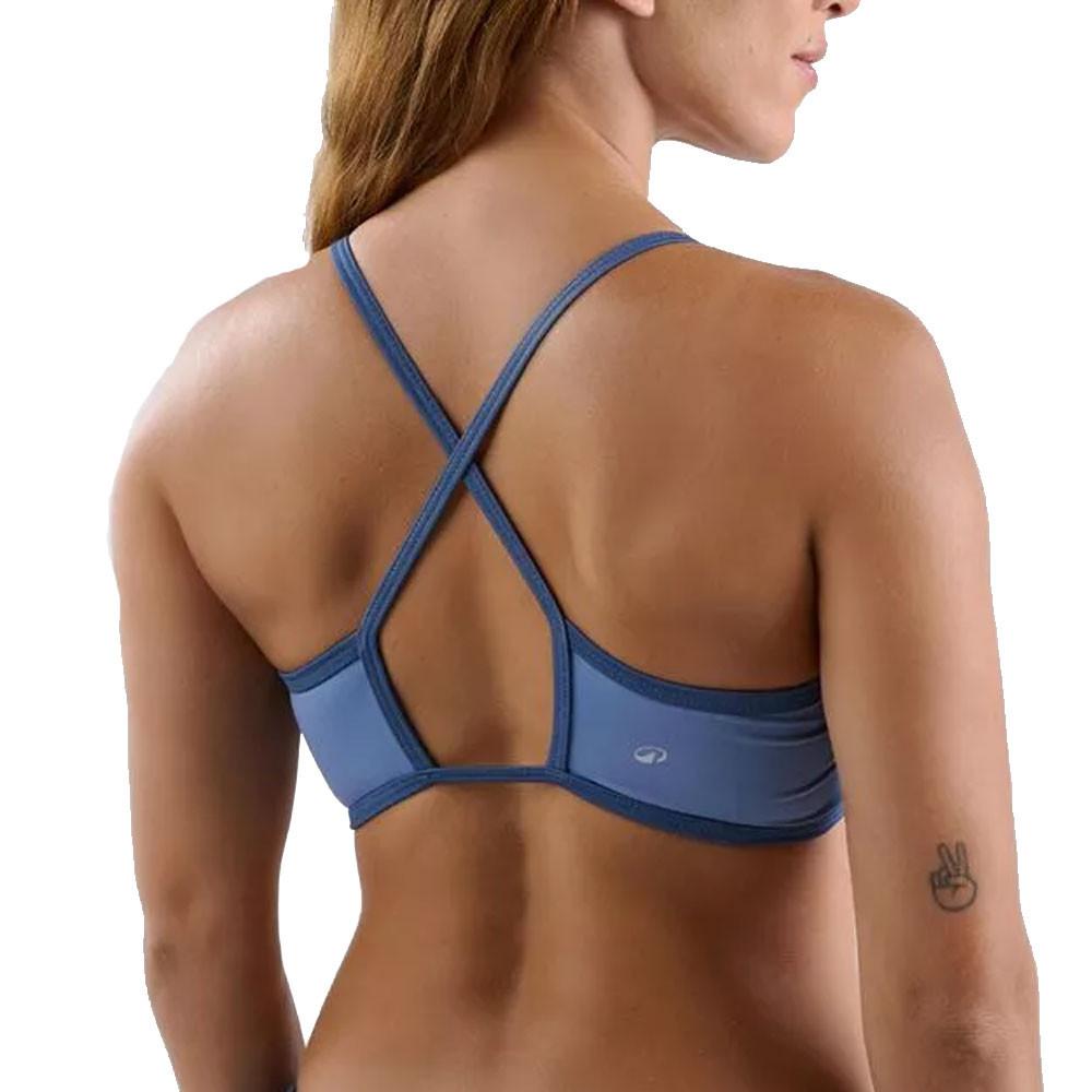 Top de Biquíni Cropped Fino 900 Tribord Azul - 5