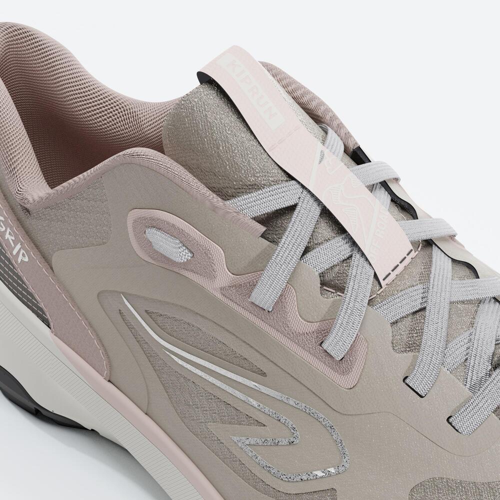 Tênis Feminino de Corrida Jf 190 Grip Kalenji Bege - 7