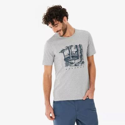 Camiseta masculina Trilha NH 100 Quechua Cinza