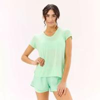 Camiseta Feminina de Treino 120 Domyos Verde - 3